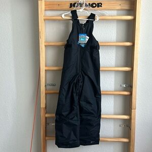 Kids Columbia snow bib black Sz S NWT